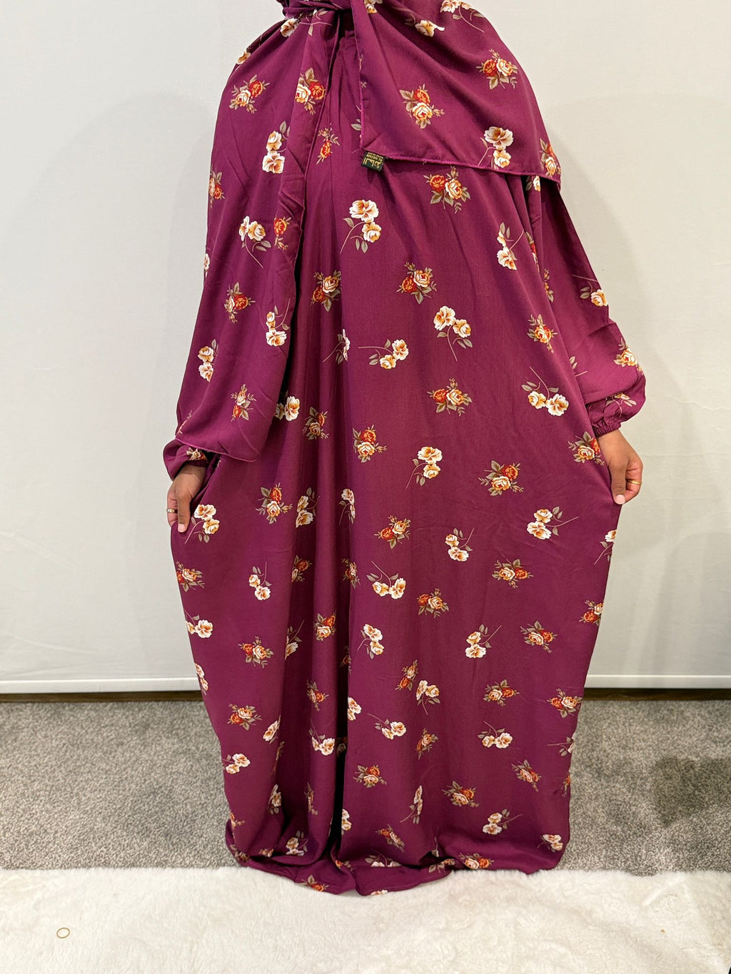 Plum Rose Prayer Dress