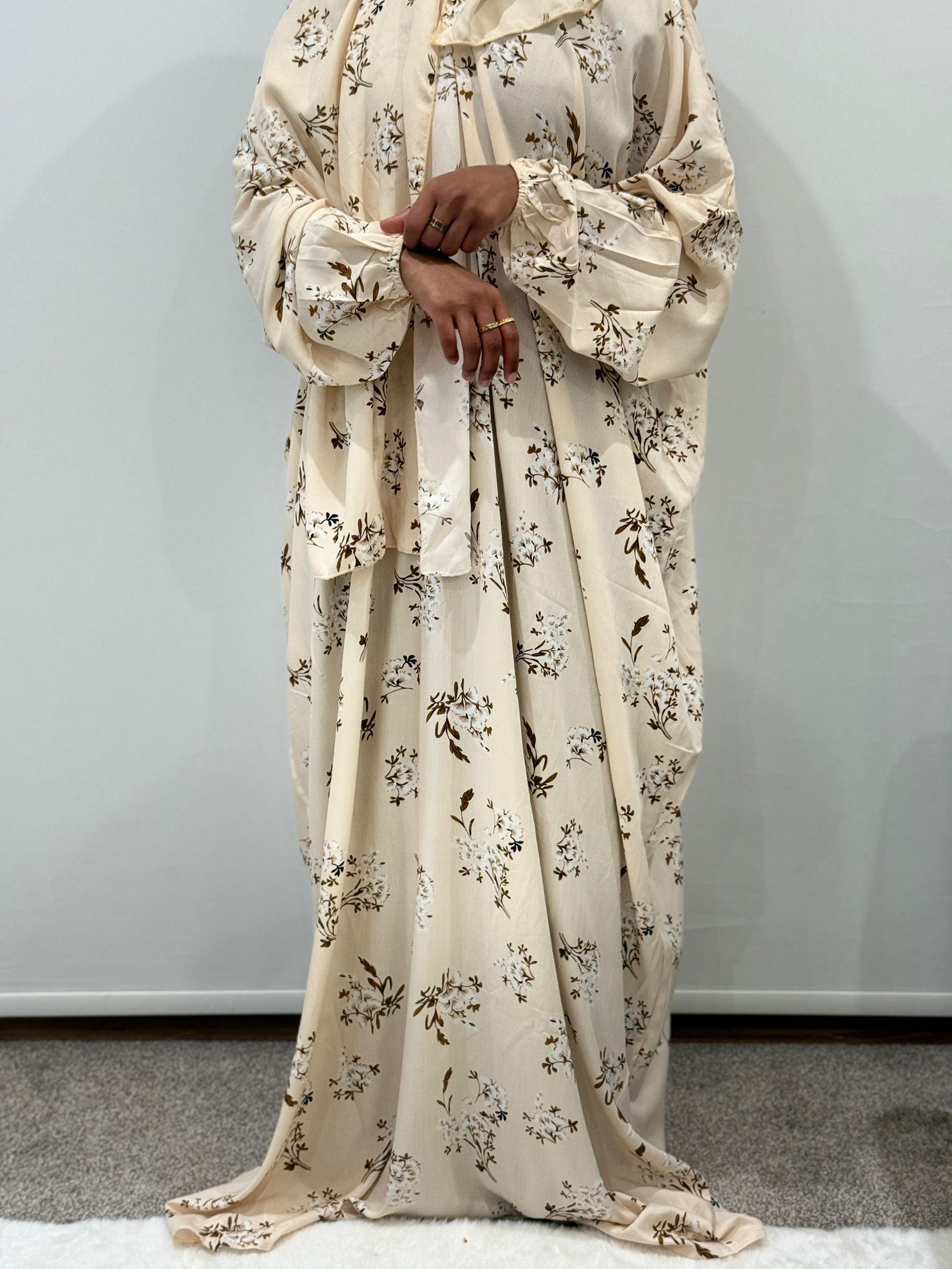 Cream Blossom Prayer Dress