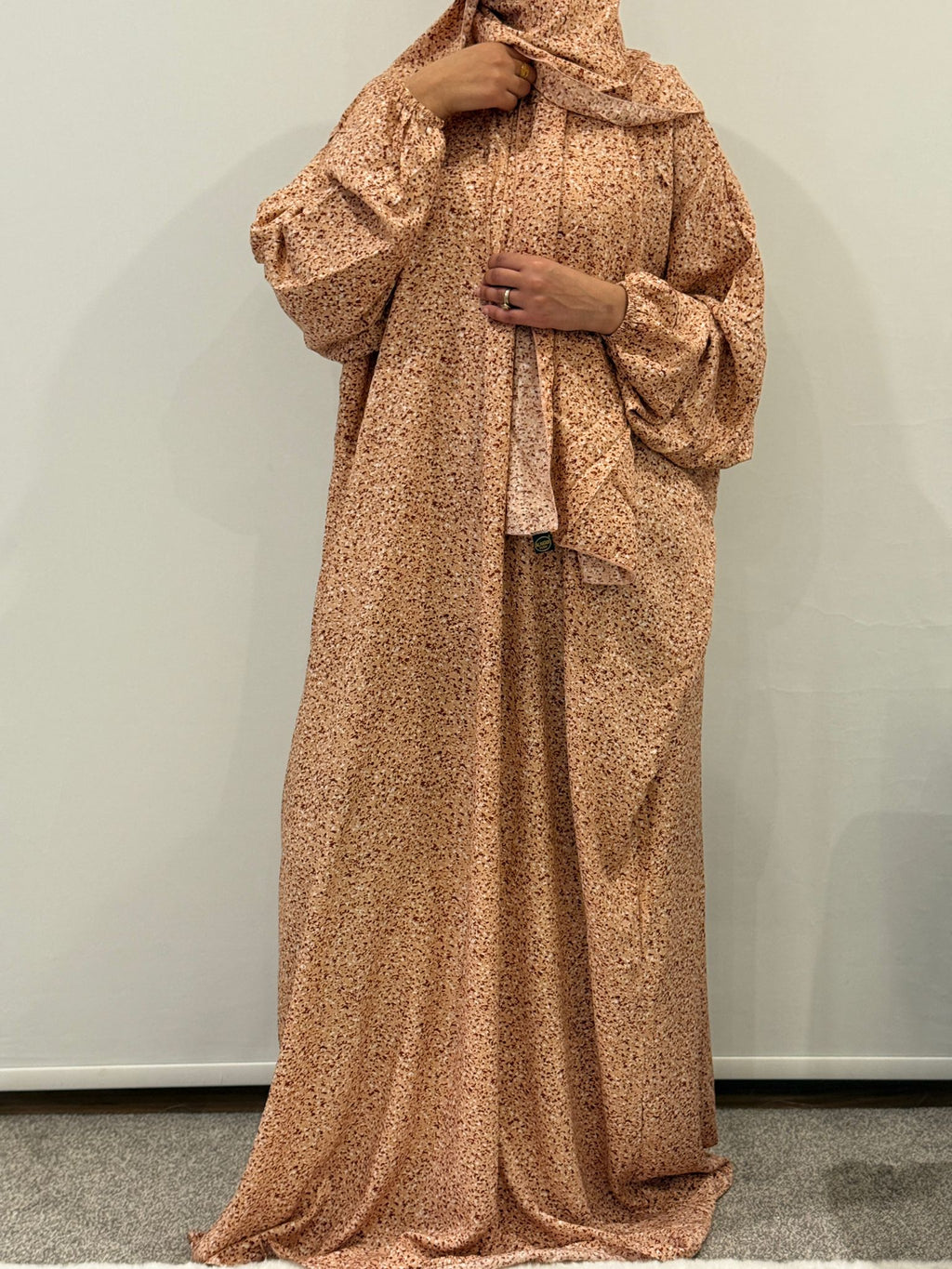 Peach Speckled Prayer Dress