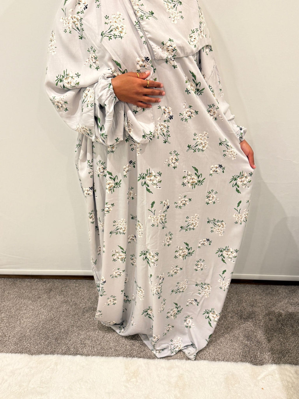Grey Blossom Prayer Dress