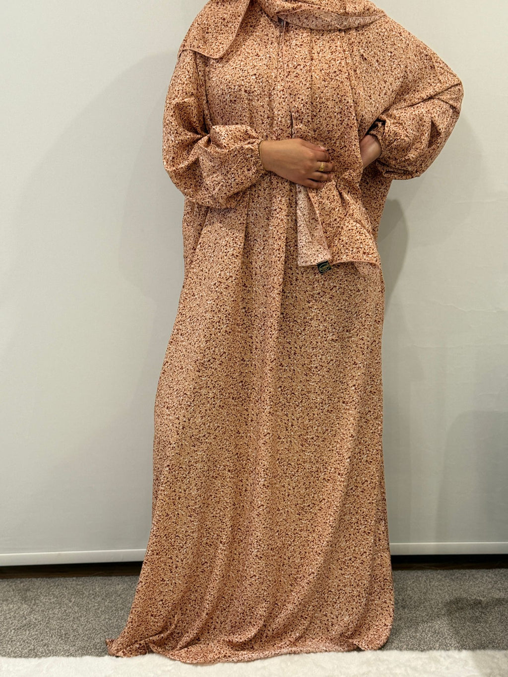 Peach Speckled Prayer Dress