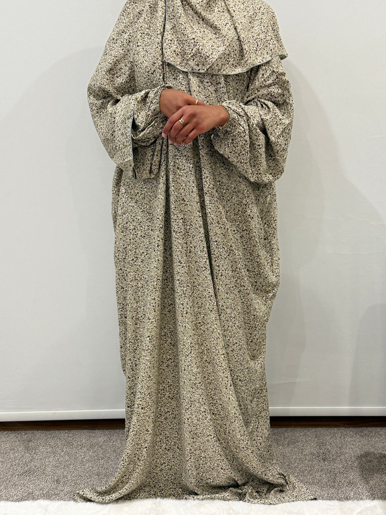 Olive Speckled Prayer Dress